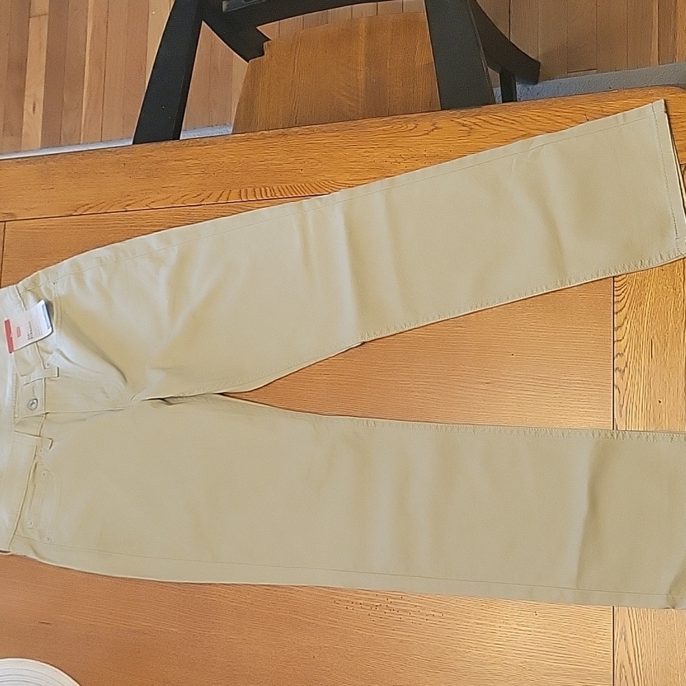 New Levi's 514 Straight Stretch Jeans 30 X 30 Tan Beige